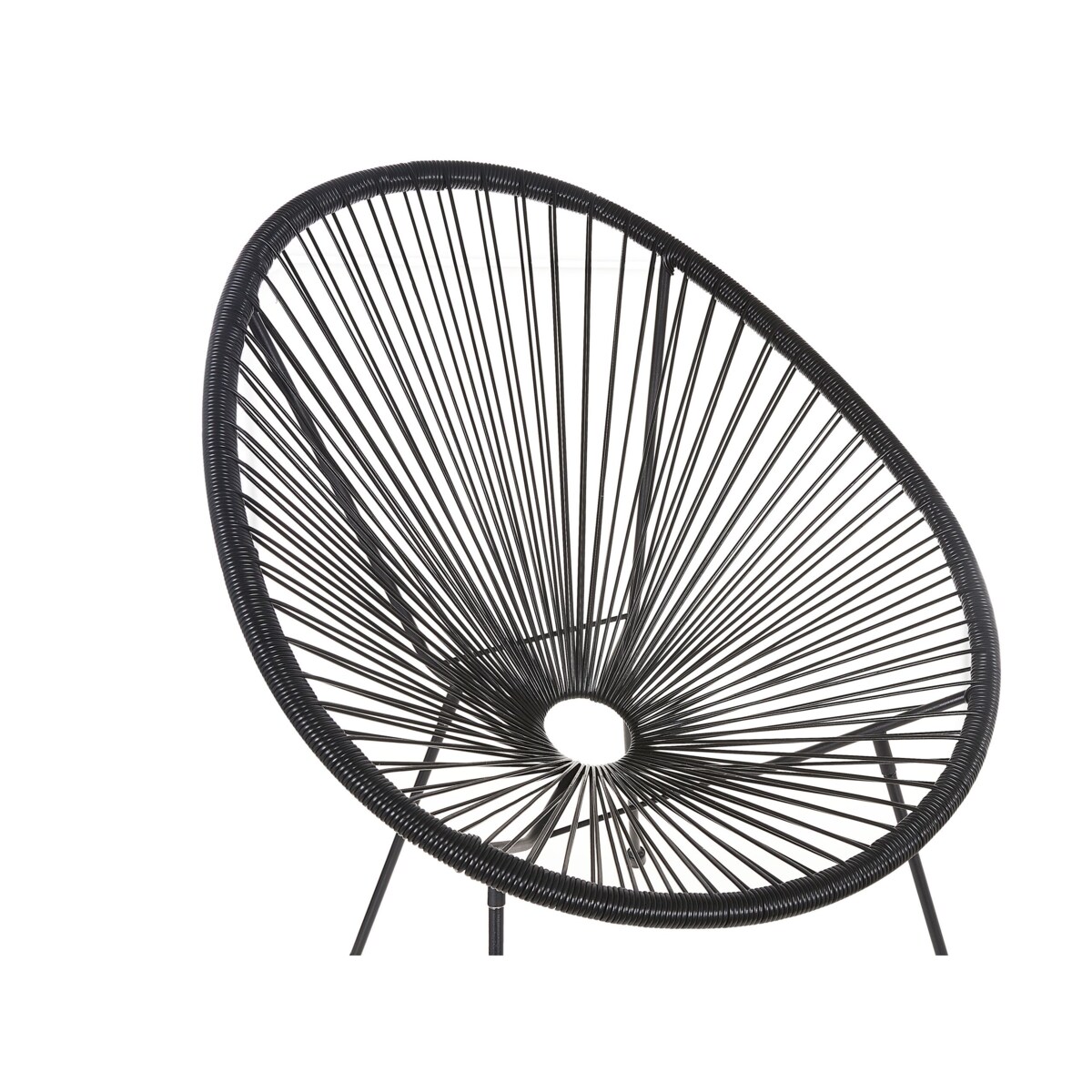 Krzesło z technorattanu czarne ACAPULCO II