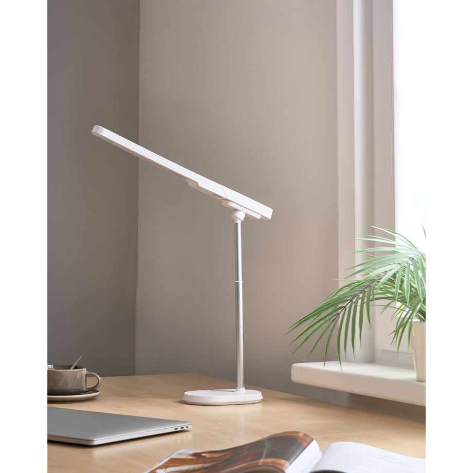 Lampa biurkowa LED TUCANA Ze ściemniaczem Biały
