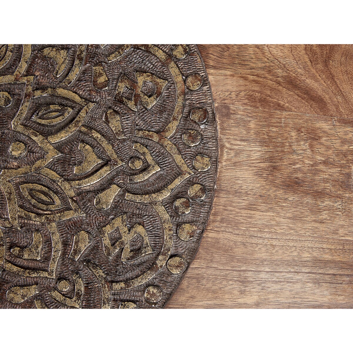 Zestaw 2 stolików pomocniczych KHETUA Drewno mango Brązowy