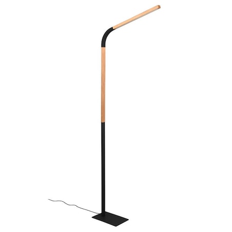 Gabinetowa lampa łukowa Norris 445210132 Trio LED 14W 3000K czarna drewniana