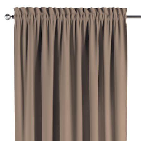 Zasłona na kanale z grzywką 1 szt. 130x260 mocca