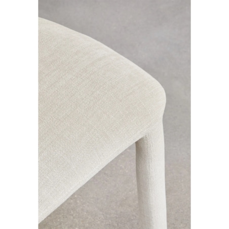Krzesło do jadalni tapicerowane Brussels kremowe