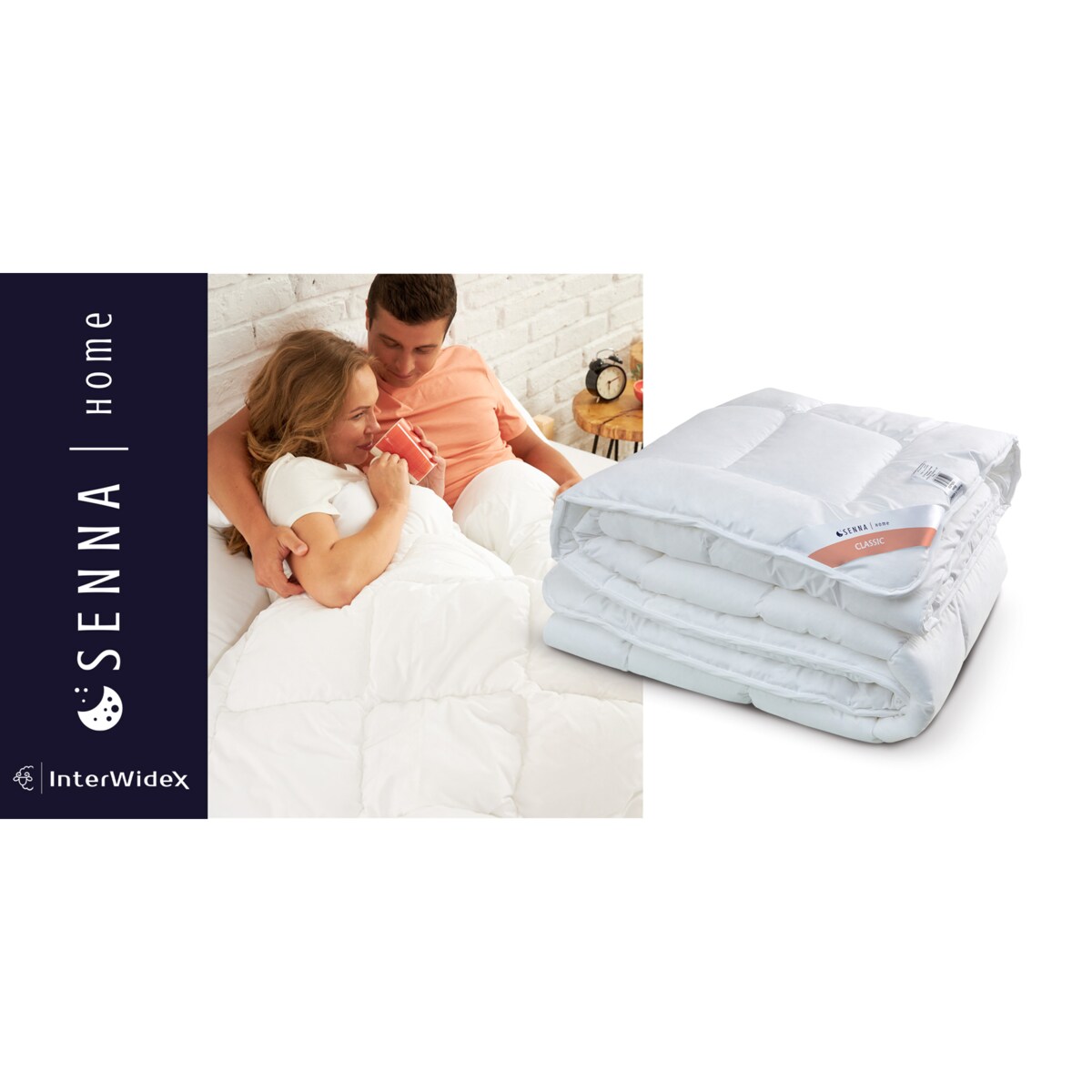 Kołdra całoroczna 200x220 CLASSIC Senna Home Biała