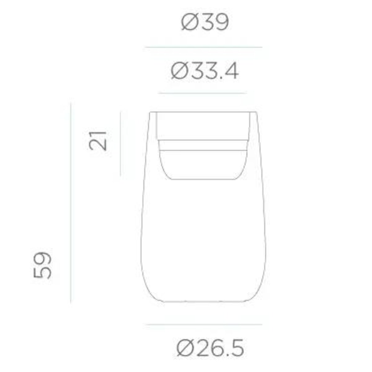 Donica balkonowa ściemniana Camelia LUMCAHIGSSNW King Home IP65 minimalistyczna biała