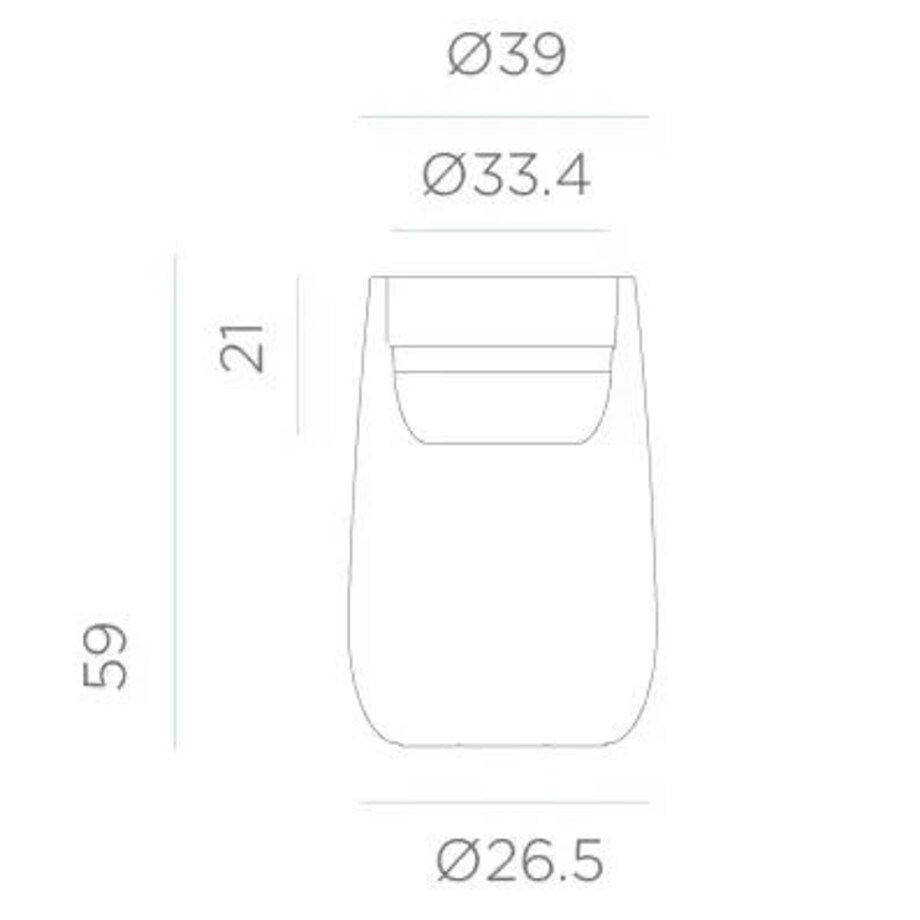 Donica balkonowa ściemniana Camelia LUMCAHIGSSNW King Home IP65 minimalistyczna biała