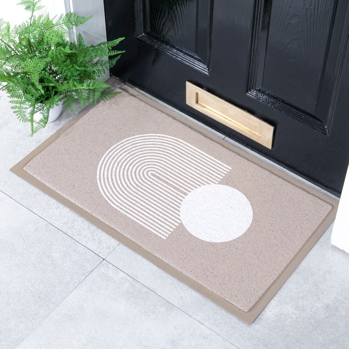 Wycieraczka Abstract Sphere Beige Indoor & Outdoor (- 70 x 40 cm)