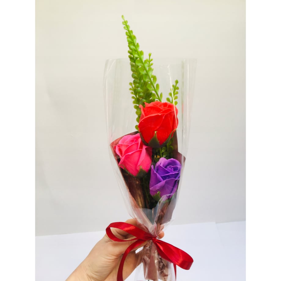 DZIEŃ KOBIET róża mydlana kwiaty na prezent bukiet upominek urodziny stroik