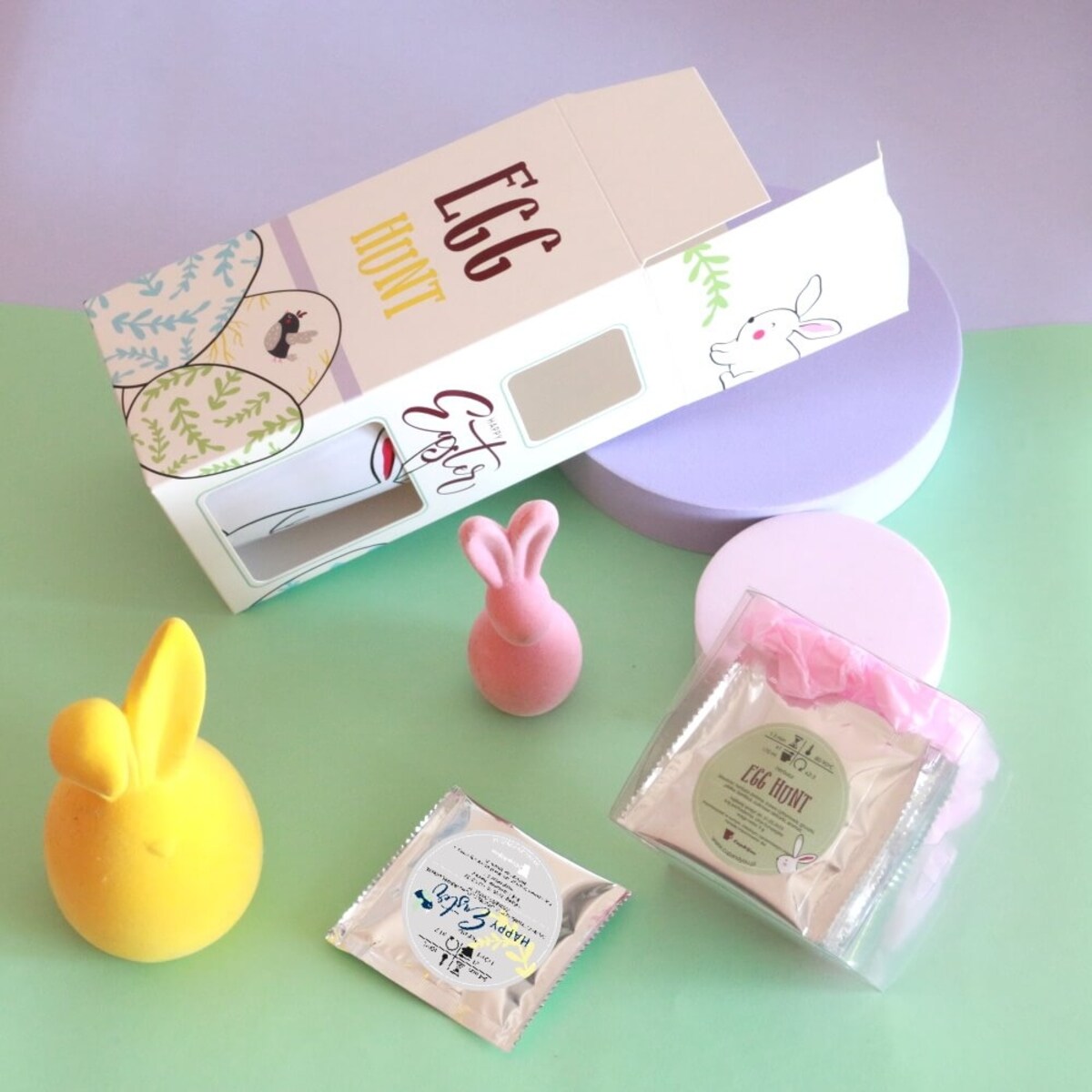 HAPPY EASTER zestaw herbat z kubkiem na wielkanoc prezent upominek na święta wielkanocne dla niej niego mamy taty chłopaka dziewczyny cioci wujka