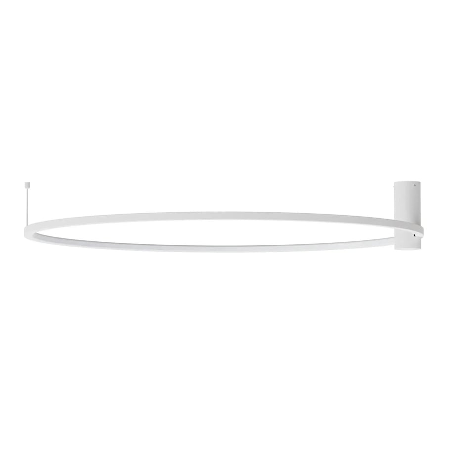 Plafon do salonu Ringa CL0112-L-W Yaskr LED 45W 3000-4000K IP44 biały