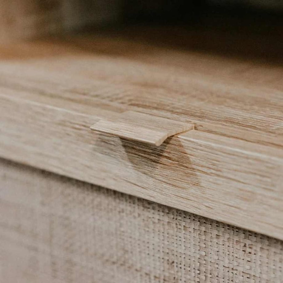 Finori Szafka na buty Bali 49A, dąb sonoma i nadruk trzciny