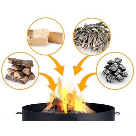 Palenisko ogrodowe z uchwytami na ognisko grill 80cm Berdsen BD-883