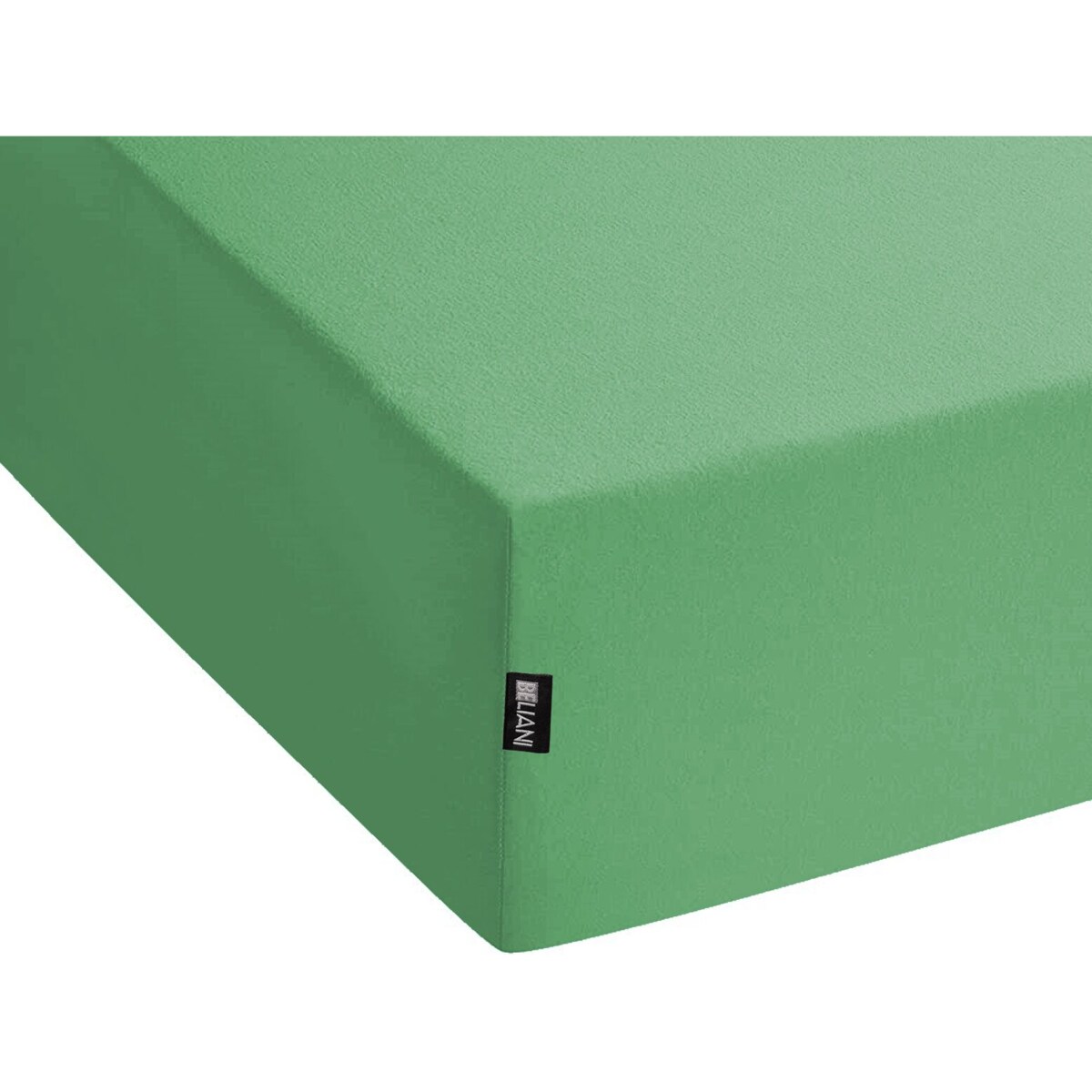 Bawełniane prześcieradło z gumką 160 x 200 cm zielone JANBU