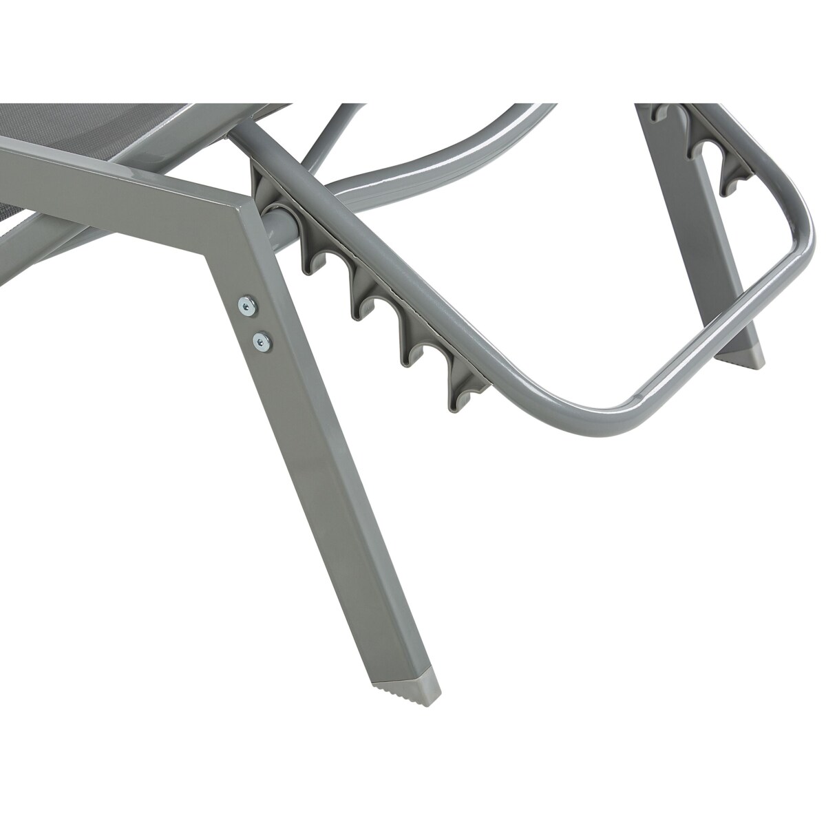 Leżak ogrodowy szary VERNAZZA