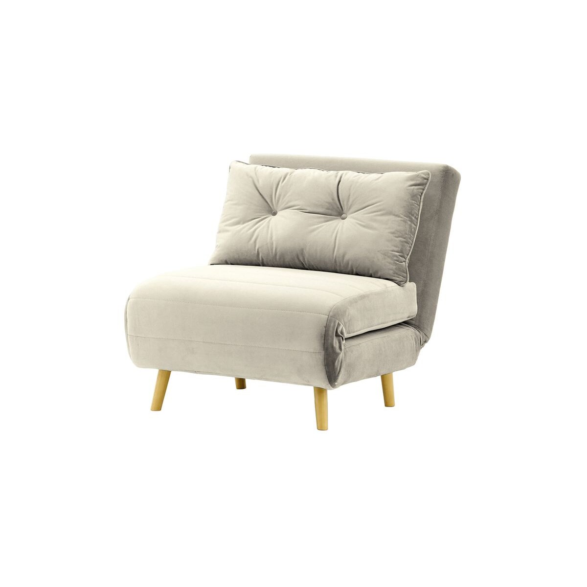 Fotel rozkładany Flic 77 cm-Velluto 15-like oak