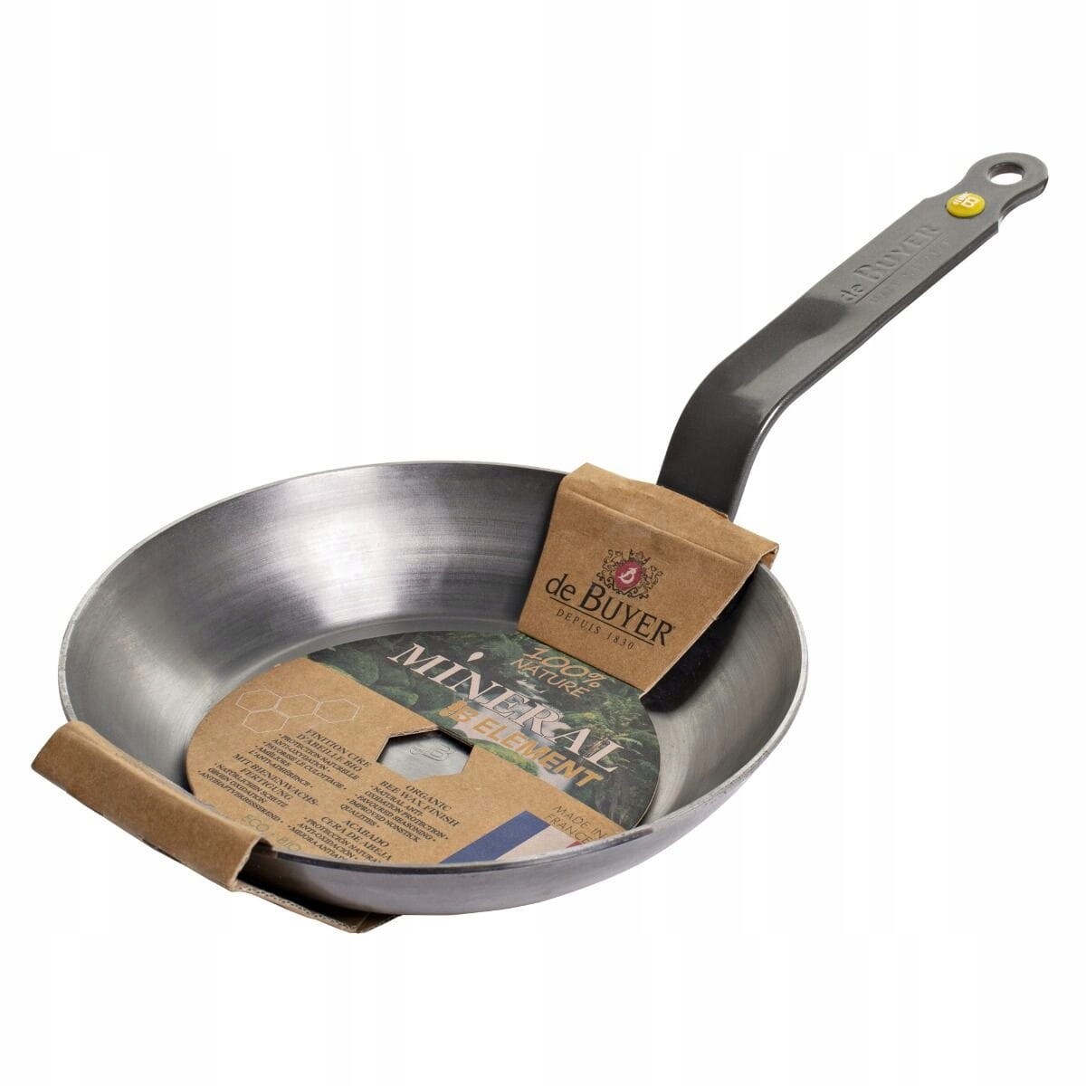 Patelnia ze Satli Węglowej De Buyer mineral B Element indukcja i Gaz 24 cm