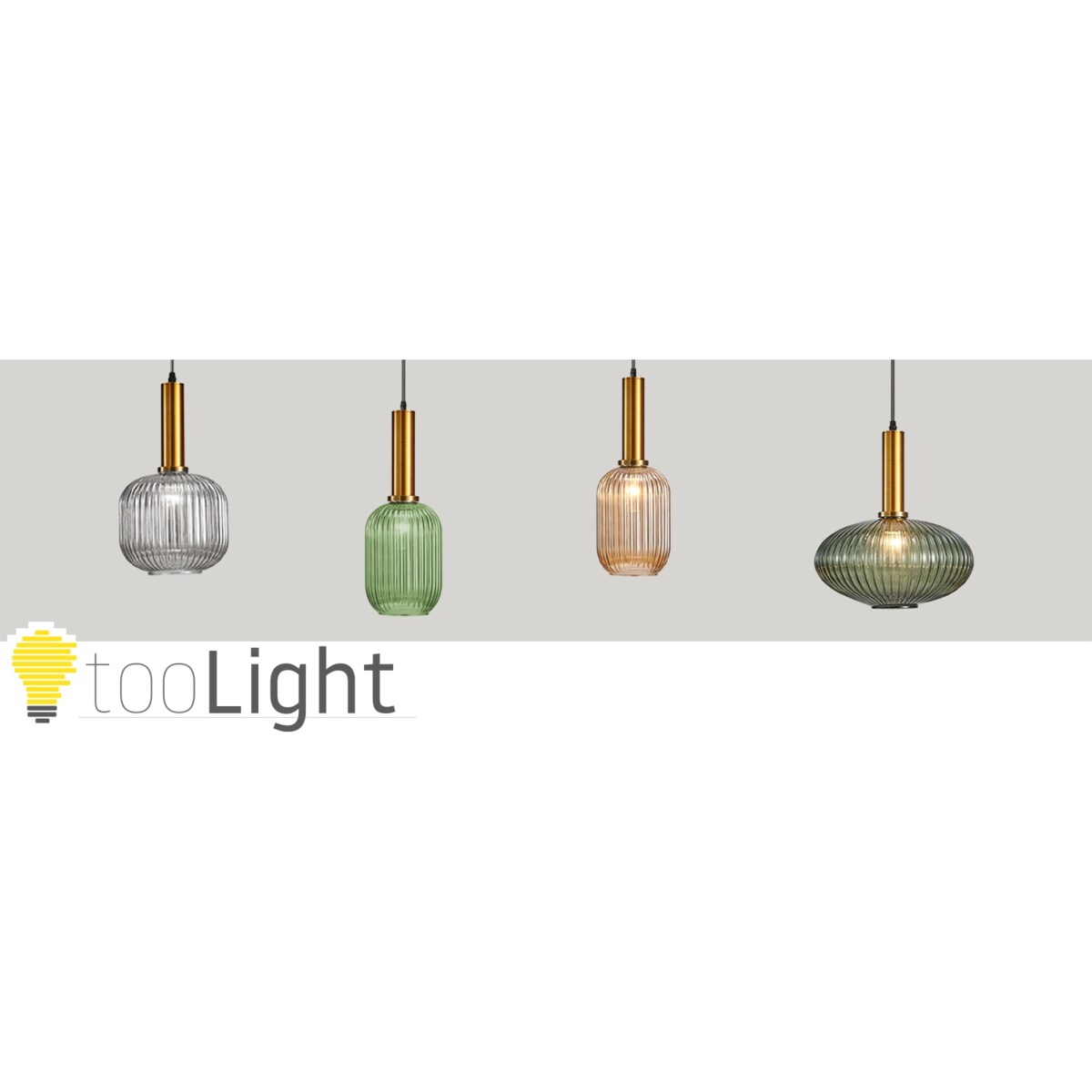 Lampa Sufitowa Wisząca Szklana Kolory Zielona