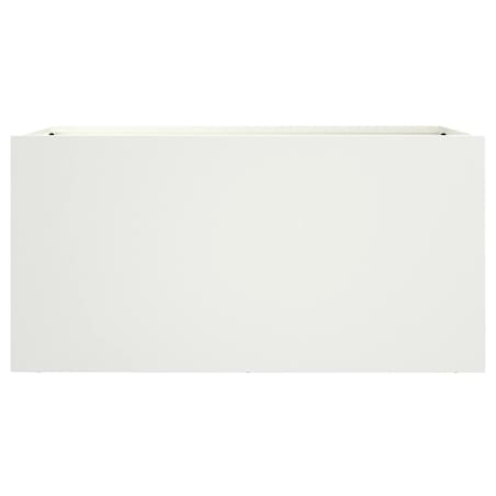 vidaXL Donica, biała, 62x30x29 cm, stal