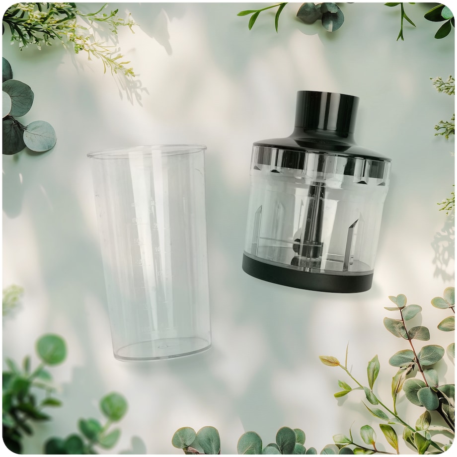 Blender ręczny 1500W czarny Berdsen tytanowe ostrza wielofunkcyjny 5w1