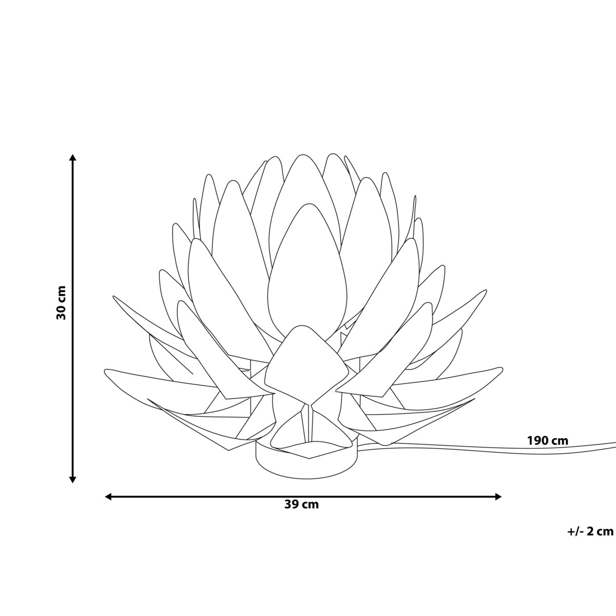 Lampa stołowa biała MUSONE
