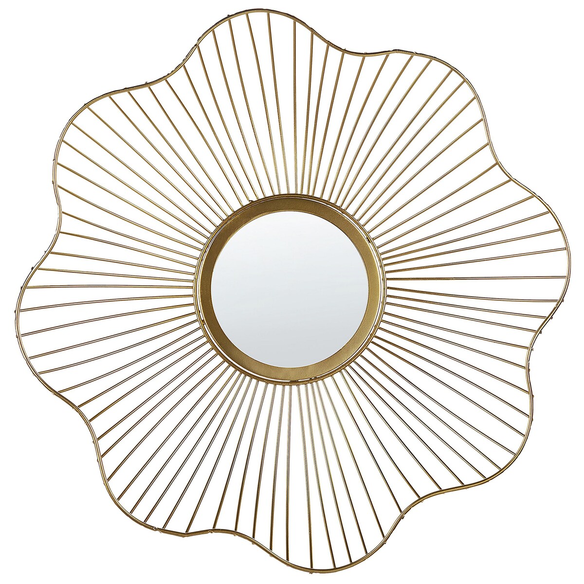 Lustro ścienne SENS 40 cm 40 cm Metal Złoty