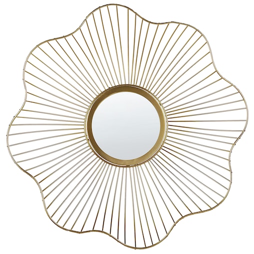 Lustro ścienne SENS 40 cm 40 cm Metal Złoty