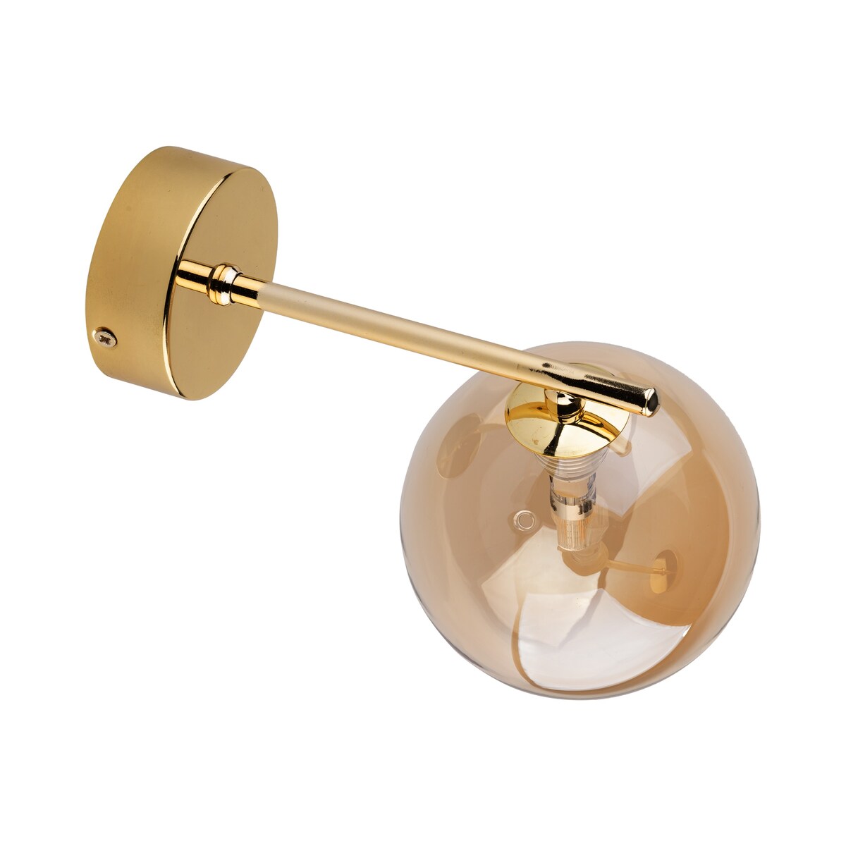 Kinkiet ESTERA GOLD 4778 TK Lighting złoty z białym kloszem G9 6W do salonu sypialni korytarza