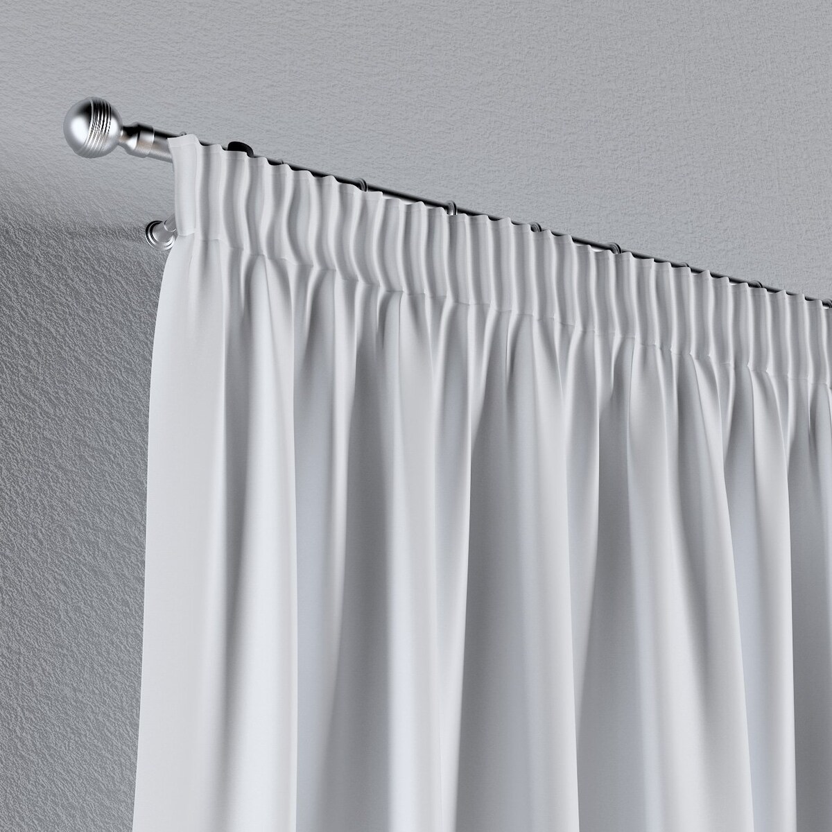 Zasłona na taśmie marszczącej 1 szt. 130x245 biały z połyskiem