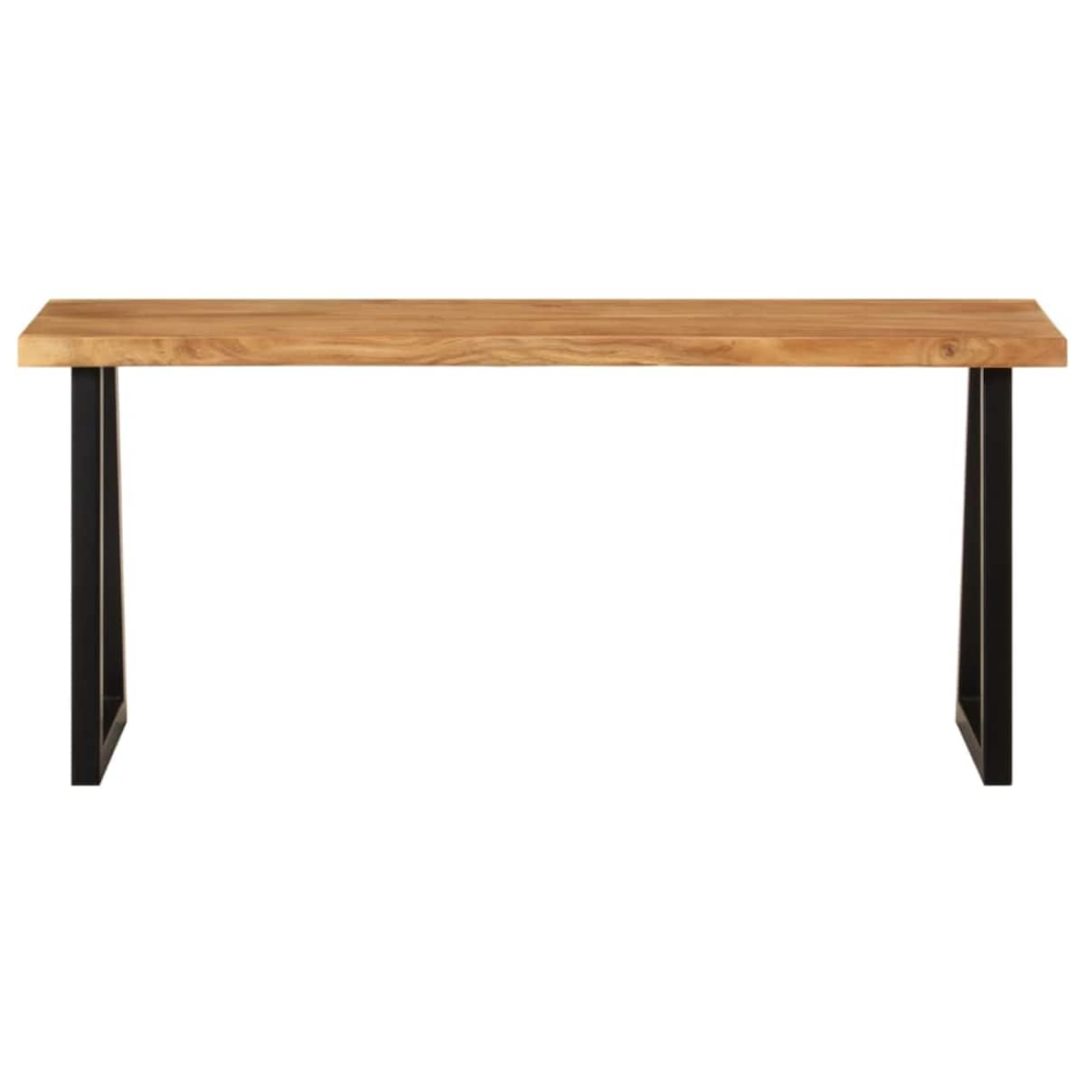 vidaXL Ławka z naturalną krawędzią drewna, 105 cm, drewno akacjowe