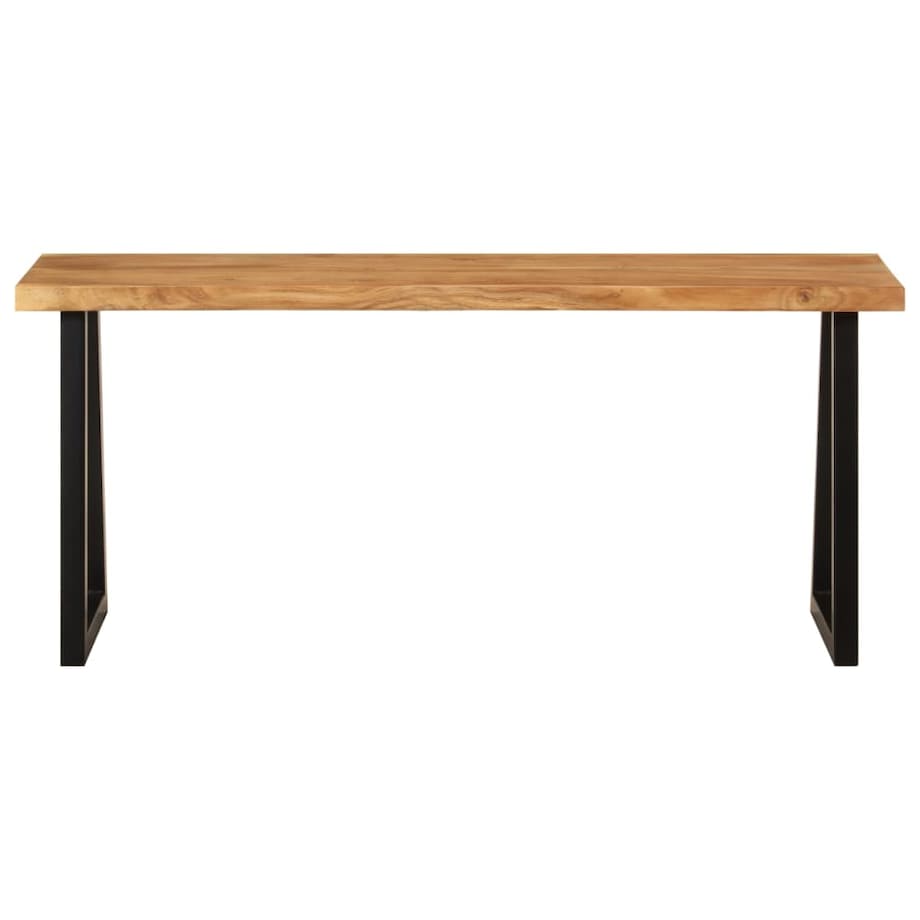 vidaXL Ławka z naturalną krawędzią drewna, 105 cm, drewno akacjowe
