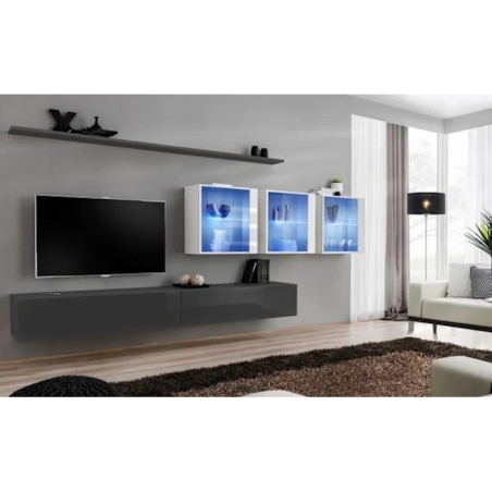 Meblościanka SWITCH XVII-biały