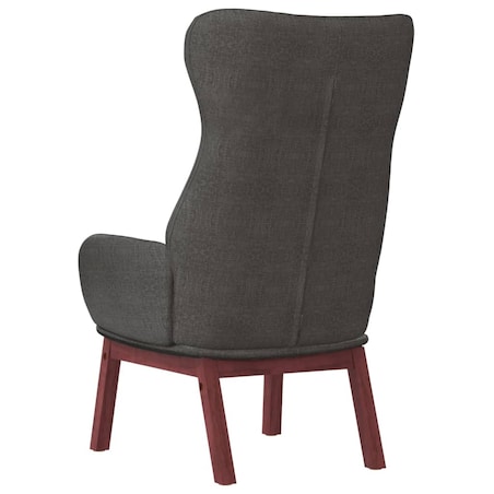 vidaXL Fotel wypoczynkowy, ciemnoszary, obity tkaniną