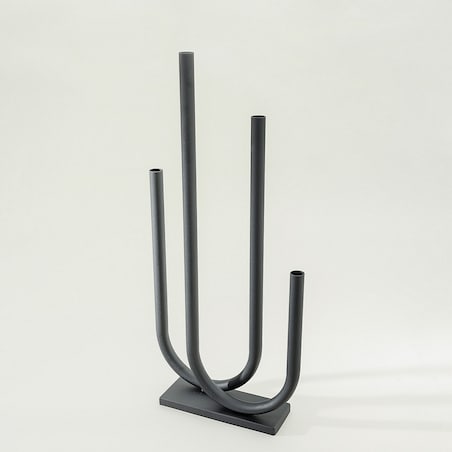 Świecznik metalowy Sculptura 30x9x69 cm, 30x9x69 cm