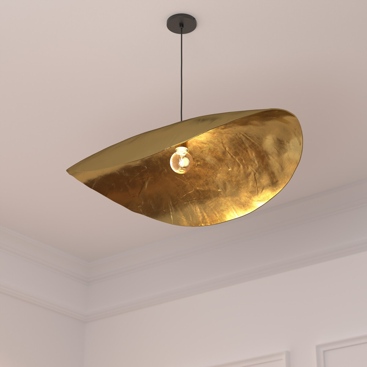 Lampa wisząca ARLO, 76 cm, złoty metal