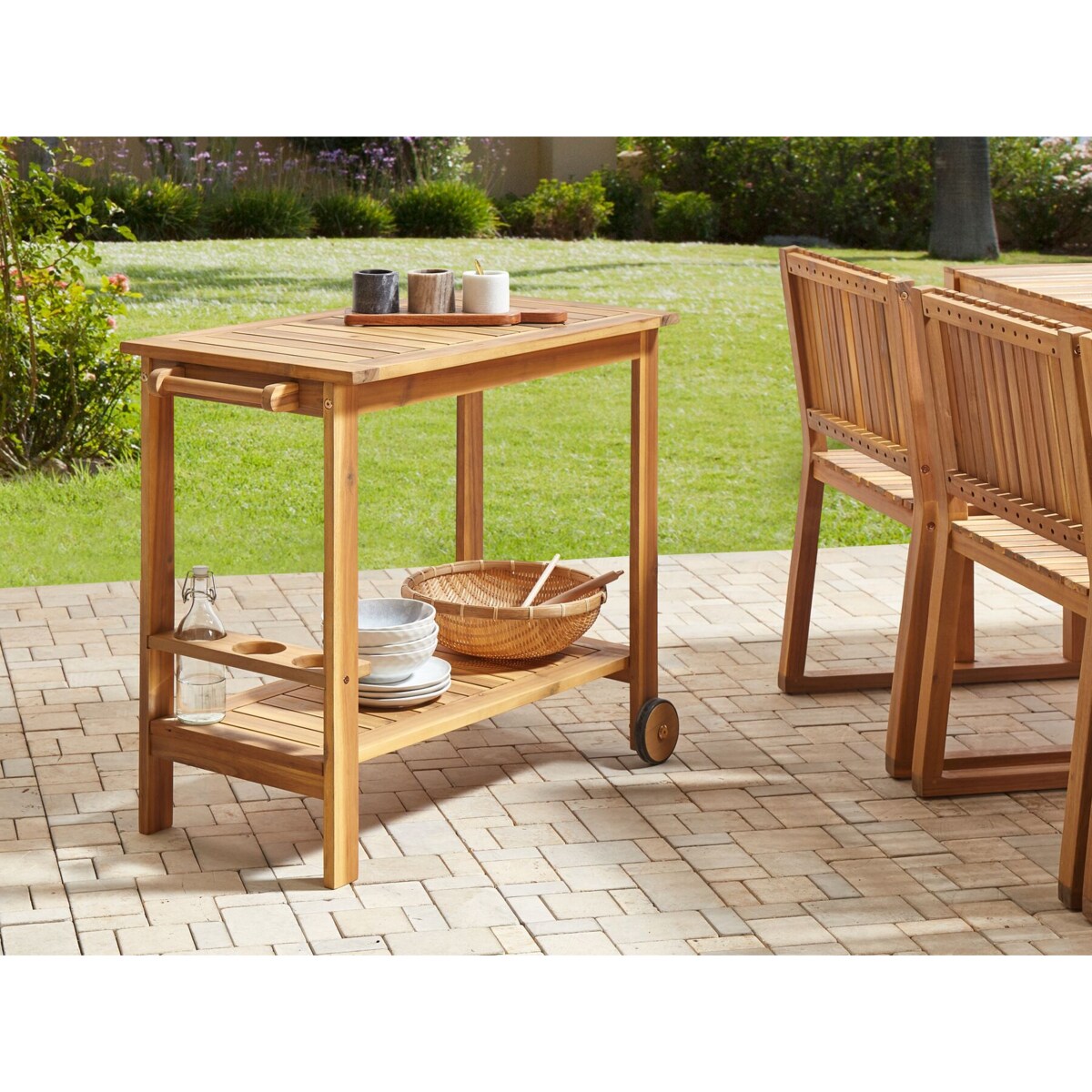 Stół ogrodowy Drewno Jasne drewno SASSARI II