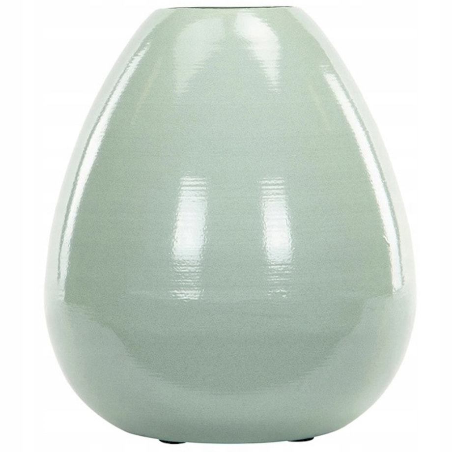 WAZON TURKUSOWY 20cm WYSOKI NA KWIATY BUKIET TULIPANY DO SALONU DOMU LOFT