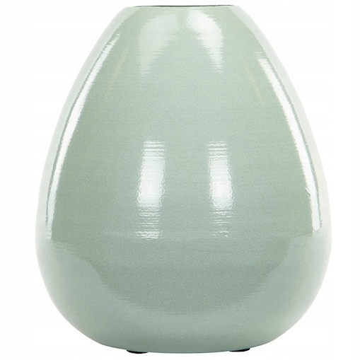WAZON TURKUSOWY 20cm WYSOKI NA KWIATY BUKIET TULIPANY DO SALONU DOMU LOFT