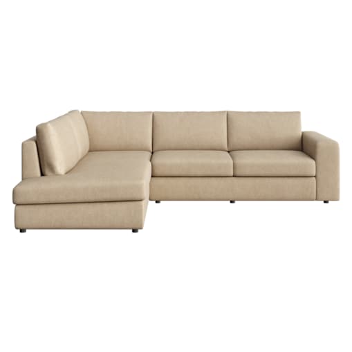 Sofa narożna lewa Baga camelowa