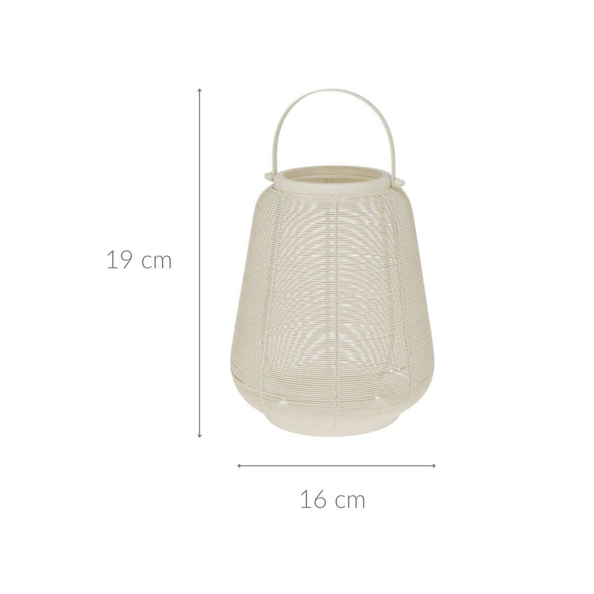 Lampion metalowy z uchwytem, 16 x 19 cm