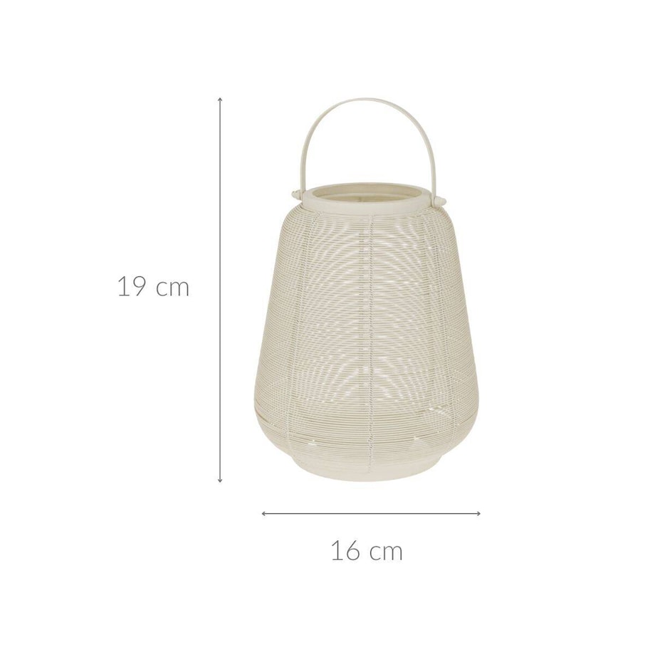 Lampion metalowy z uchwytem, 16 x 19 cm