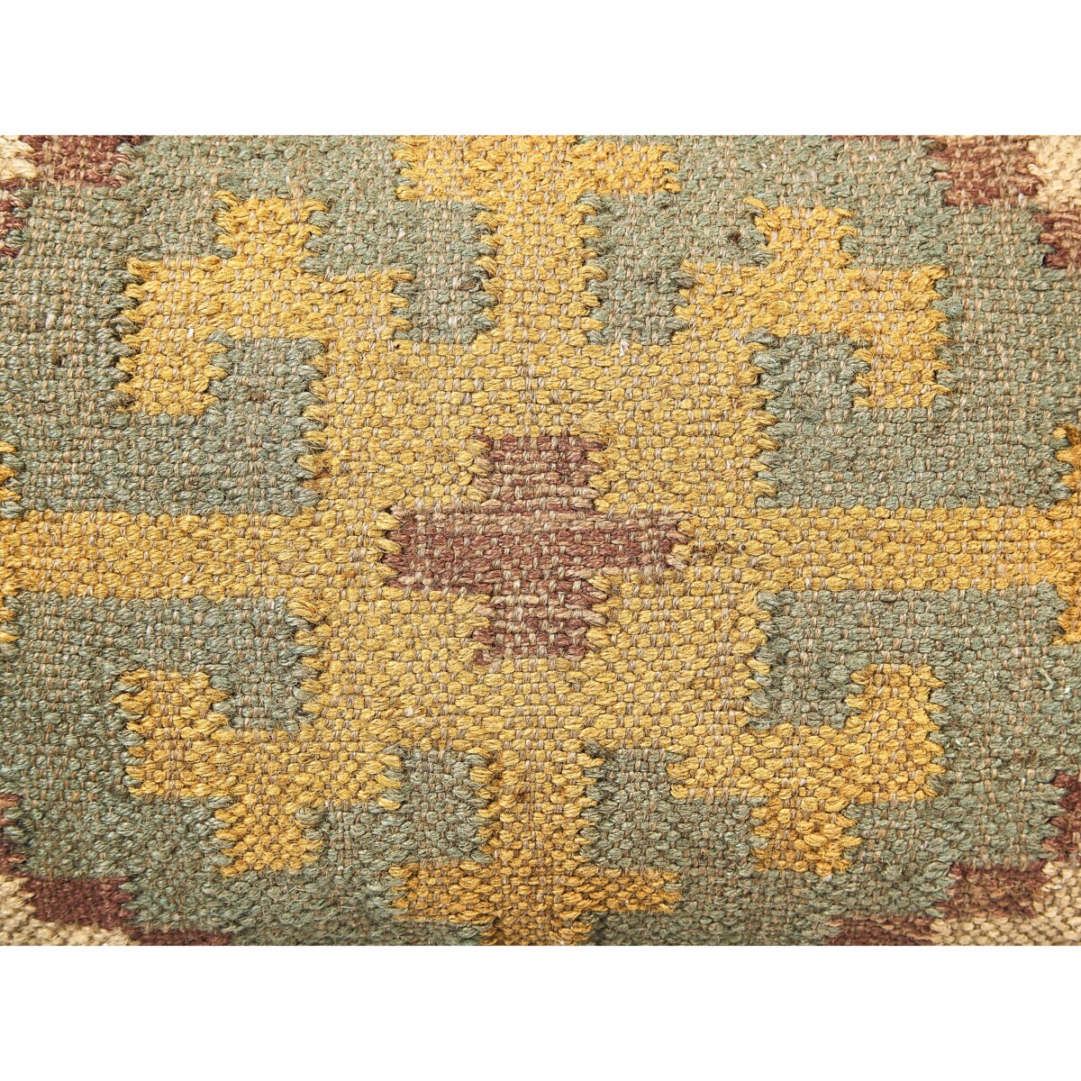 Puf z juty 50 x 5 cm wielokolorowy SARON