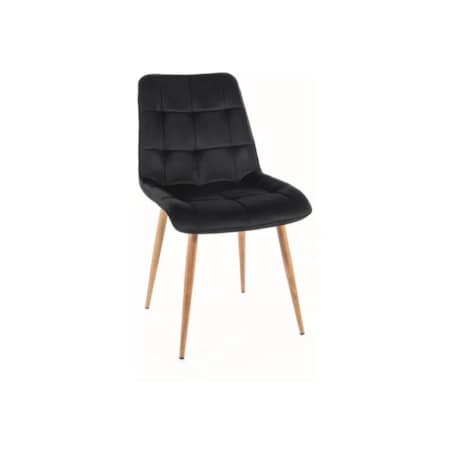 Krzesło tapicerowane CHIC D VELVET czarne