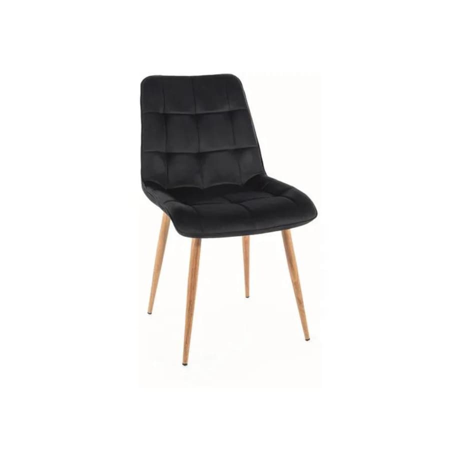 Krzesło tapicerowane CHIC D VELVET czarne