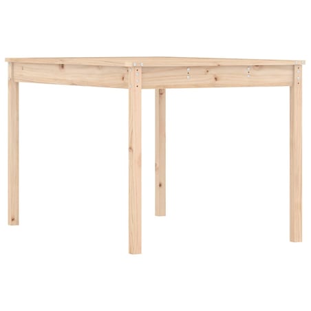 vidaXL Stolik ogrodowy, 121x82,5x76 cm, lite drewno sosnowe