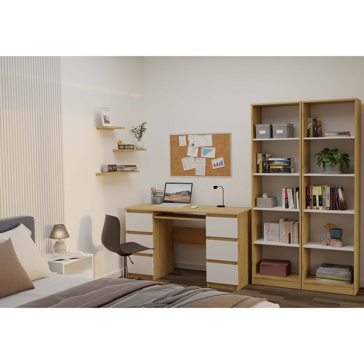 Regał Onyx R50 DĄB ARTISAN BIEL