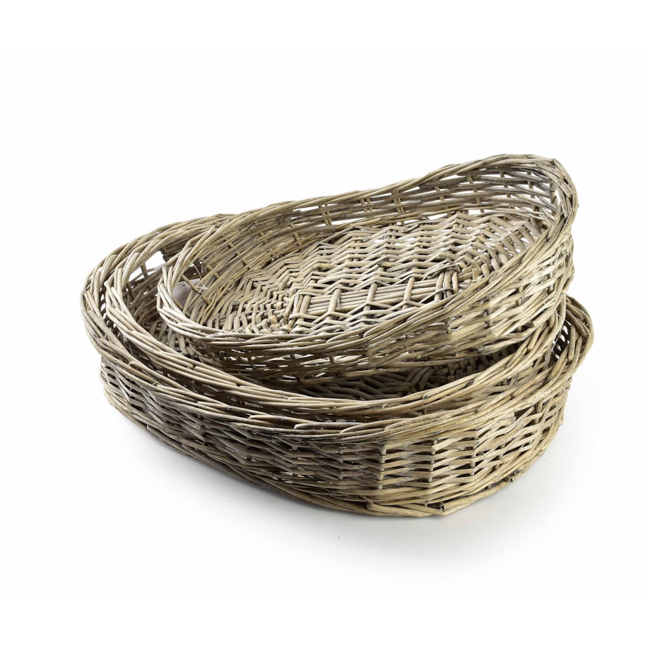 GUSTAV Komplet 3 tac 53x39xh10cm/48x33xh9cm/43x28,5xh8cm