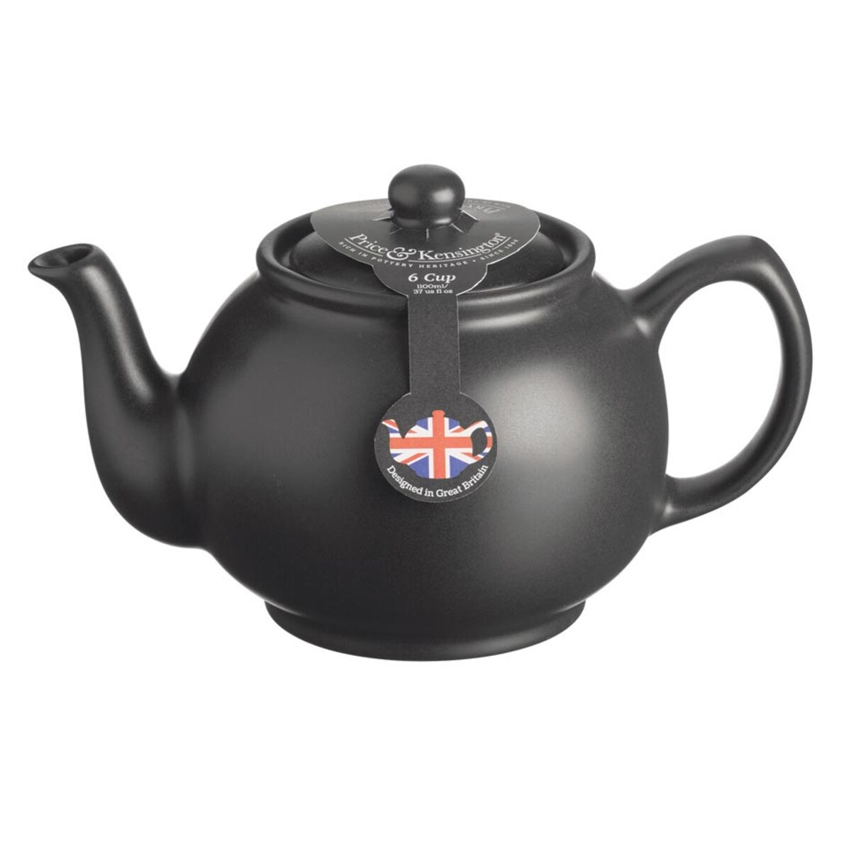 Dzbanek do herbaty czarny mat, 1100 ml, Price & Kensington