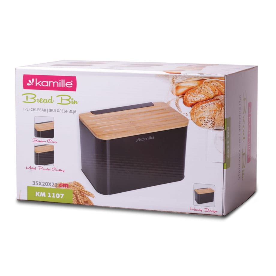 Chlebak pojemnik na chleb pieczywo z deską KAMILLE
