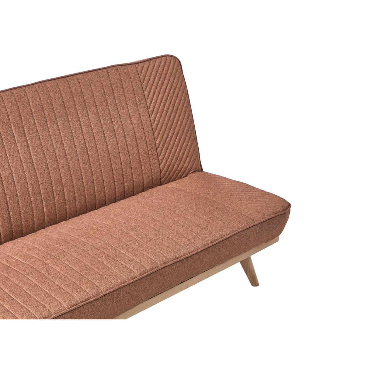 Sofa rozkładana dla 2 osób KALFAFEL Złoty brąz