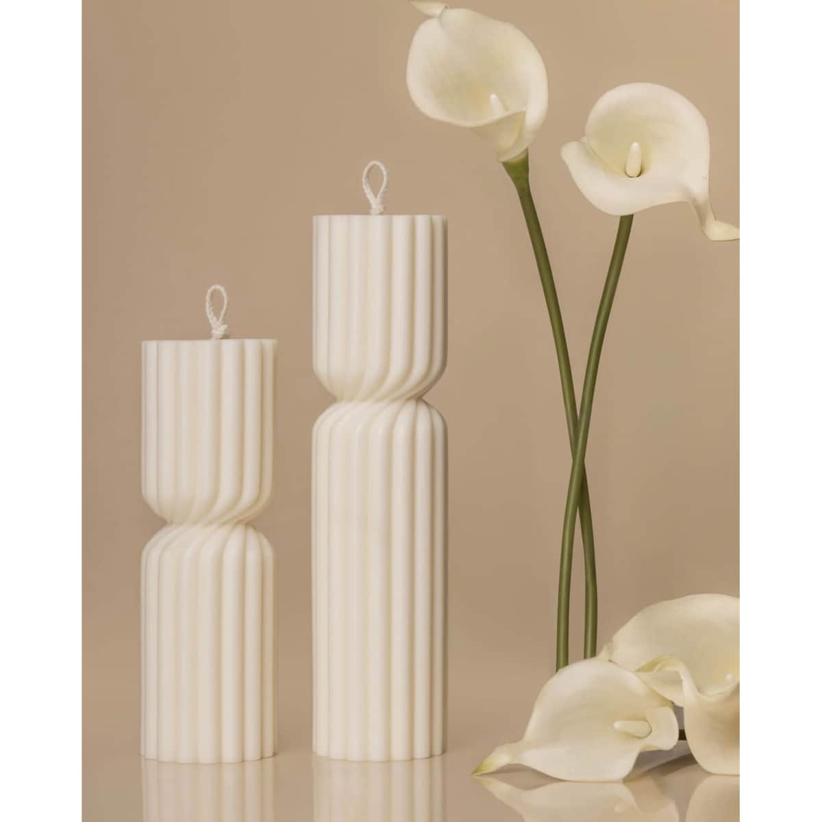 Zestaw świec Candy z wosku sojowego – stylowy komplet dekoracyjny handmade