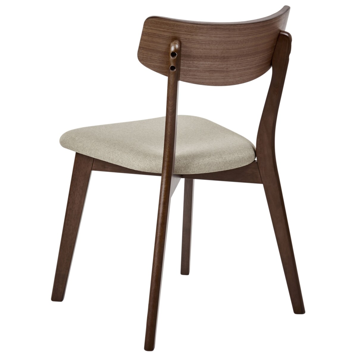 Zestaw 2 krzeseł do jadalni HOPE Drewno Jasnobeżowy